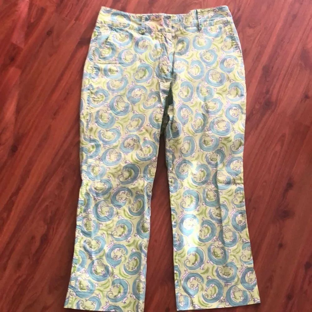 Vintage Lilly Pulitzer Cotton capri pants size 4.